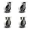 Service Caster 8 Inch Heavy Duty Semi Steel Cast Iron Wheel Caster Swivel 2 Rigid SCC, 2PK SCC-KP92S830-SSR-2-R-2 - alternate 1